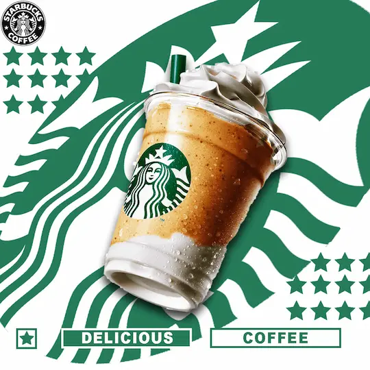 Branded coffee shop graphic design project — social media and packaging design by Nexform Agency